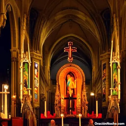 Oración de la noche católica